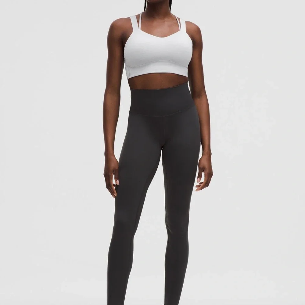 Lululemon- Like a Cloud Longline- Sz 10- Silver/White- C/D Cup! - Picture 10 of 11